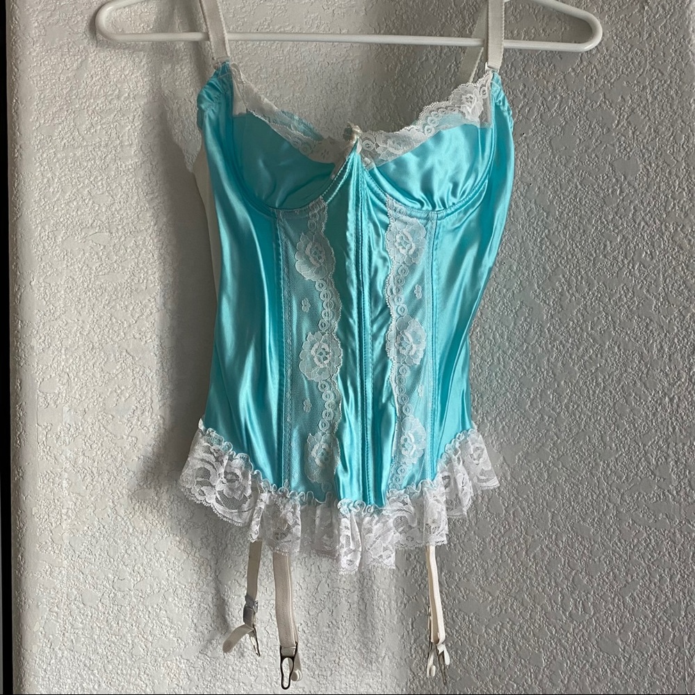 Baby blue bustier